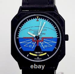 Ultra RARE, UNIQUE Men's Vintage 1993 Watch TRINTEC Artifical Horizon. Midsize