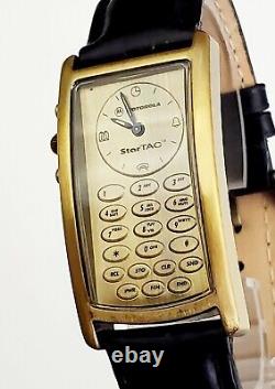 Ultra RARE Unisex Vintage Advertising Watch FOSSIL Motorola Startac PR-1123