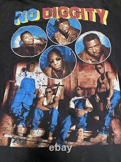 Ultra RARE Vintage 90's AOP Blackstreet No Diggity Rap Tee single stitched