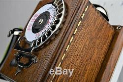 Ultra RARE! Vintage Antique Strowger Wood Wall Phone Circa 1905
