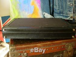 Ultra RARE Vintage GUCCI BLK Monogram Brief Tote Briefcase Hard Case Portfolio