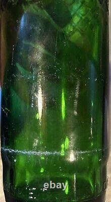 Ultra RARE Vintage Green Deco NEMASKET Middleboro MA Beverages Quart Bottle-Pics