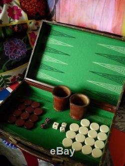 Ultra RARE Vintage LOUIS VUITTON Backgammon Set Game SPECIAL ORDER Gift Party LV