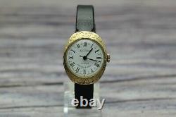 Ultra RARE! Vintage USSR 1970s Gold Plated women's Watch Patern Case Wostok 2209