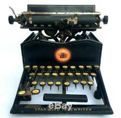 Ultra Rare 1902 The Sun Standard Antique Vtg Typewriter Model No 2 Working
