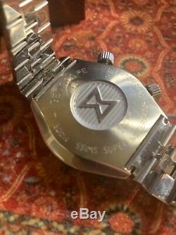 Ultra Rare 1970s Vintage Edox Geoscope Automatic World Timer Swiss Made Watch