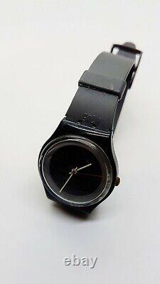 Ultra Rare 1987 BLACK Swatch Watch for men & Women 80s Swatch Swiss Watches
