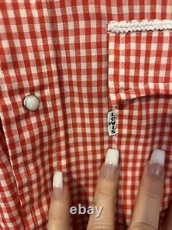 Ultra Rare 70s Vintage Levi's Western Shirt Pearl Snap Single Stitch Mint Cond