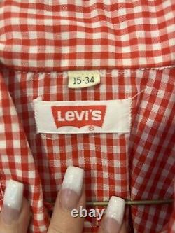 Ultra Rare 70s Vintage Levi's Western Shirt Pearl Snap Single Stitch Mint Cond