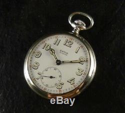 Ultra Rare Antique Cyma Military Pocket Watch Near Mint With Enamel Dial Working