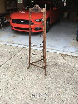 Ultra Rare Authentic Vintage Griswold Store Display rack 50 Tall Rustic