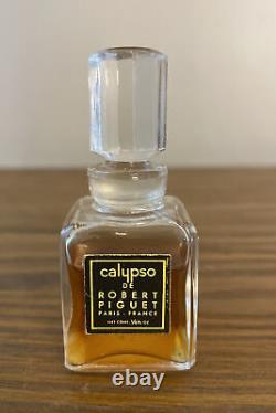 Ultra Rare Bottle Vintage Calypso De Robert Piguet 1/4 Oz Splash France READ