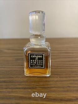 Ultra Rare Bottle Vintage Calypso De Robert Piguet 1/4 Oz Splash France READ