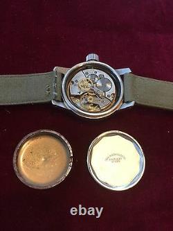 Ultra Rare Bulova Military Issued Wristwatch 3818A Hack Set Men's Watch 10BNCH