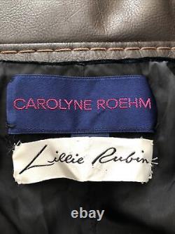 Ultra Rare Carolyne Roehm Lillie Rubin Vintage Velvet Rouched Cocktail Dress