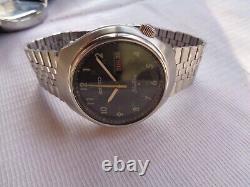 Ultra Rare Collectible Ss Seiko 6306-8060 Silverwave 12/24 Dial Automatic Watch