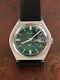Ultra Rare Green Dial Vintage 1971 Bulova Sea King Whale Automatic Mens Watch