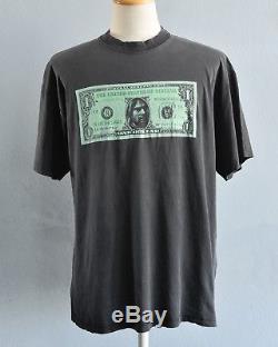 Ultra Rare! KURT COBAIN vintage NIRVANA Dollar T Shirt Nevermind Faded Grunge