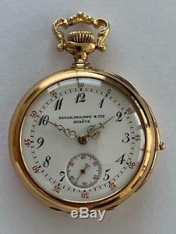 Ultra Rare Ladies Patek Philippe Minute Repeater 18k Gold Pocket Watch With Box