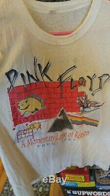Ultra Rare Lot Pink Floyd Shirt Late 80s 1987 Tour Concert Shirt Vintage large