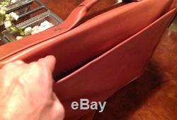 Ultra Rare Minty Vintage Brown TUMI Leather Expandable Briefcase Laptop bag