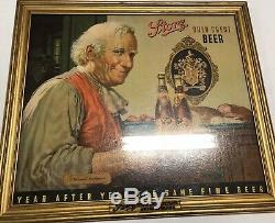 Ultra Rare Old Storz Beer Innkeeper Sign With Storz Frame! Vintage Non Motion