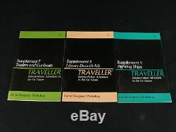 Ultra Rare Original VTG GDW Traveller Supplements #1-13 OOP Full Set 1978-1983