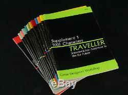 Ultra Rare Original VTG GDW Traveller Supplements #1-13 OOP Full Set 1978-1983