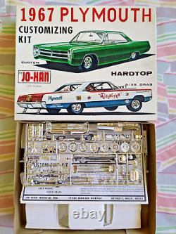 Ultra Rare! Original Vintage Jo-han 1967 Plymouth Ht Kit Complete Gorgeous