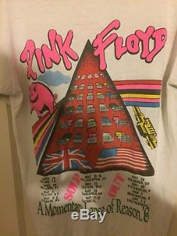 Ultra Rare Pink Floyd Shirt Late 80s 1987 Tour Concert Shirt Vintage