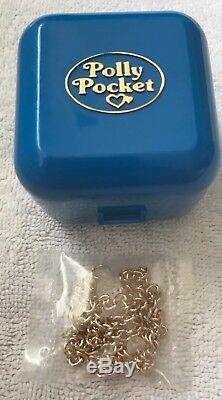 Ultra Rare Polly Pocket Mail Away Pendant SEALED Royal Blue Case 1991 Necklace