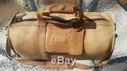 Ultra Rare Tumi Columbian Berluti Style Vintage Leather Carry On Duffel Bag