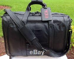Ultra Rare Tumi Columbian Vintage Leather 3 Zip Carry On Weekend Duffel Bag