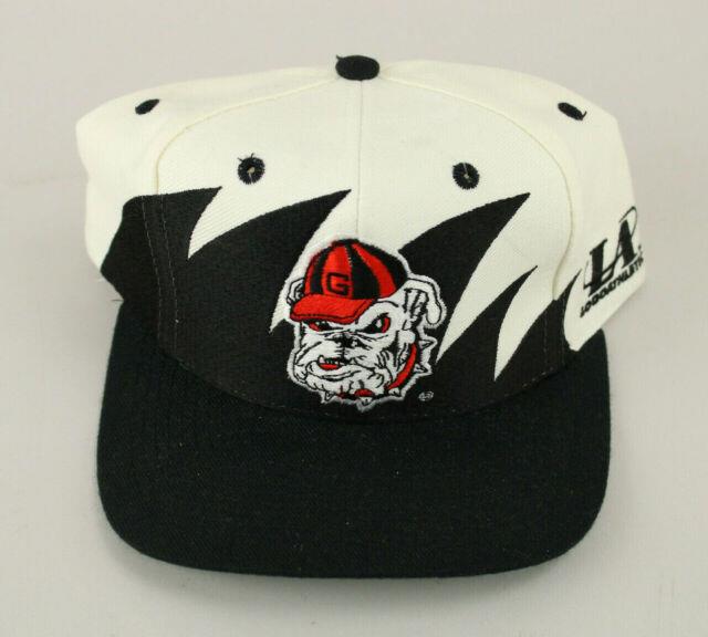 Ultra Rare Vtg 90's Georgia Bulldogs Logo Athletic Sharktooth Snapback Hat Nwot