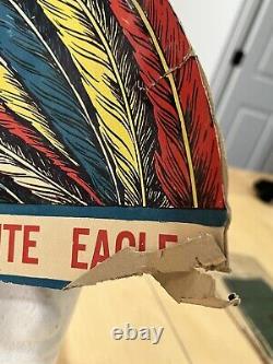 Ultra Rare Vintage 1941 White Eagle Promo Hat I Am Whooping For White Eagle
