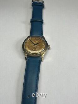 Ultra Rare Vintage 1950s Benrus St. Christopher Mens Wristwatch cal. BH14 17j