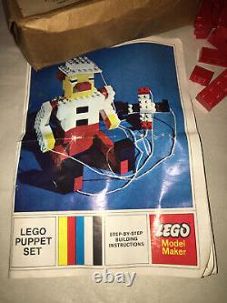 Ultra Rare Vintage 1969 LEGO Puppet Set Life Cereal Promotional WITH Mailing Box
