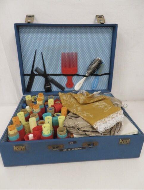 Ultra Rare Vintage 1970's Hayward Beauty School Kit- Curlers Nails Hair Apron