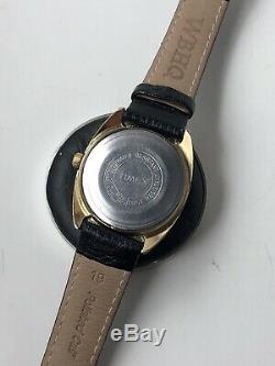 Ultra Rare Vintage 1975 Timex Marlin Blue Phone Dial Mens Watch Serviced