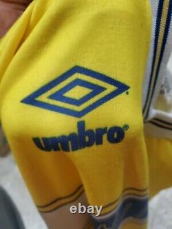 Ultra Rare Vintage 1980's Umbro Cleveland Force Long Sleeve Jersey Mens Sz Large