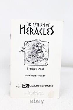 Ultra Rare Vintage 1983 Atari Game Return of Heracles by Stuart Smith CIB/NM