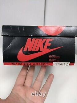Ultra Rare Vintage 1985 Sky Jordan I Empty Box Nike 19182 Size 6 White UNC