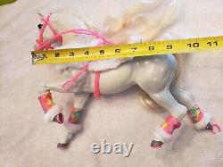 Ultra Rare Vintage! 1991 Barbie Snowdance Horse jungles when it moves 9403