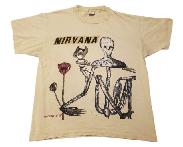 Ultra Rare Vintage 1994 Nirvana Incesticide Shirt, Sz Xl Single Stitch Cobain
