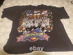 Ultra Rare Vintage 1996 USA Basketball Dream Team 2 Rap T-shirt Men's Size XL