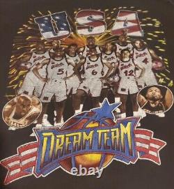 Ultra Rare Vintage 1996 USA Basketball Dream Team 2 Rap T-shirt Men's Size XL