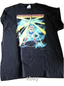 Ultra Rare Vintage 1999 Sailor Moon Naoko Takeuchi Kodansha Anime T-shirt Sz XL