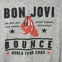 Ultra Rare Vintage 2003 Richie Sambora Autographed Bon Jovi Bounce Tour Tee