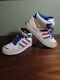 Ultra Rare Vintage 2009 Adidas Roster Skate Boarding Shoes Size 9 High Top