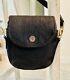 Ultra Rare Vintage 60's Elephant Leather Handbag Shoulder Bag Dark Brown/black